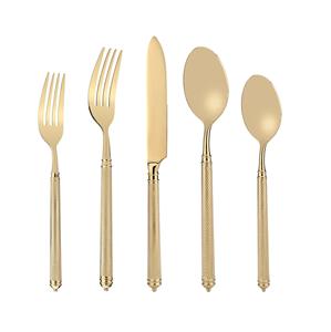 Juego de Cubiertos de Latón Pulido Brillante en Oferta, Juego de Cucharas de Latón de Diseño Nuevo, Juego de Cucharas de Latón de Grado Alimenticio - Product Image 5