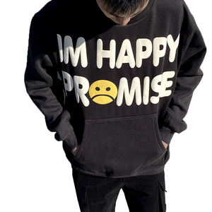 เสื้อมีฮู้ดของผู้ชายผ้าฝ้ายพิมพ์ลายแบบปักโลโก้ได้ทั้งชายและหญิง - Product Image 4