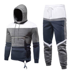 ชุดวอร์มผ้าฝ้ายขนแกะแบบมีฮู้ดและกางเกงจ็อกเกอร์สำหรับฤดูหนาว - Product Image 1