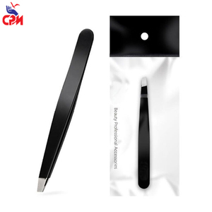 Pince à épiler professionnelle en acier inoxydable, pointe inclinée de précision, outil d'épilation, soin de beauté réutilisable - Product Image 4