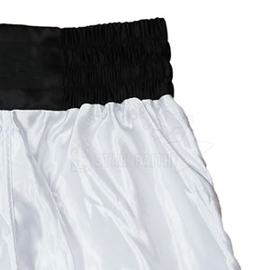 Pantalones cortos de boxeo para hombre, venta al por mayor, pantalones cortos de entrenamiento duraderos con logotipo bordado personalizado para artes marciales, pantalones cortos de boxeo para hombre de calidad superior - Product Image 5