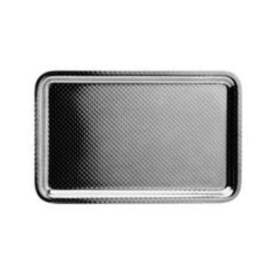 Superbe plateau de service en acier inoxydable avec bords décoratifs, parfait pour améliorer les présentations de buffet lors des fêtes - Product Image 4