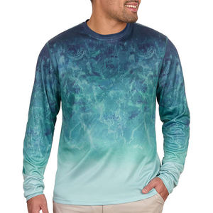 Camisas de pesca de poliéster UPF50 + de alta calidad, protector solar transpirable, camisas UV de secado rápido, ropa de pesca de rendimiento impermeable - Product Image 6