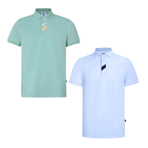 Vente directe en usine de polos de golf demi-manches polos en polyester piqué avec emballage personnalisé grossiste vietnamien de vêtements pour homme - Product Image 1