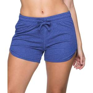 Pantalones cortos de entrenamiento de gimnasio de alta calidad negros para mujer 100% poliéster pantalones cortos de entrenamiento de malla de secado rápido - Product Image 2