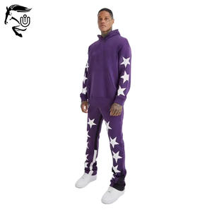 สเวตเตอร์แบบสวมหัวขนาดใหญ่สำหรับทุกเพศ3D โลโก้ผ้าฝ้าย GSM สำหรับพิมพ์พัฟออกแบบได้ตามต้องการกางเกงวอร์มทรงพลัสไซส์ฤดูหนาว - Product Image 1