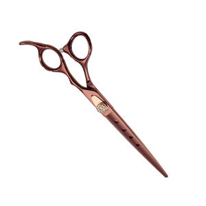Tijeras de peluquería de lujo, hoja afilada con tornillo ajustable elegante, tijera de aseo para mascotas de acero inoxidable - Product Image 3