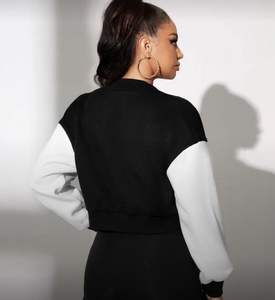 Veste de sport personnalisée pour homme, qualité supérieure, col montant en toile, avec laine de qualité supérieure - Product Image 4