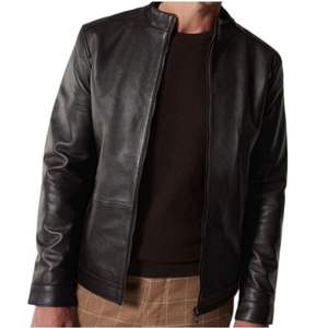 Veste en cuir suédé Marque de mode Veste polaire en cuir suédé de créateur Vestes de luxe d'hiver pour hommes - Product Image 1
