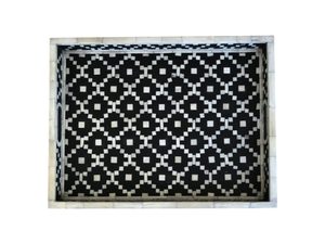 Plateau de service en os personnalisable, design élégant, incrustation d'os, moderne, haute qualité, pour restaurant et usage domestique, service de nourriture décoratif - Product Image 4