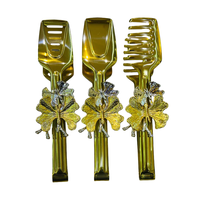 Pinces à pain fantaisie en acier inoxydable doré, motif papillon, lavables au lave-vaisselle, pour hôtels, buffets et accessoires de cuisine - Vente en gros usine
