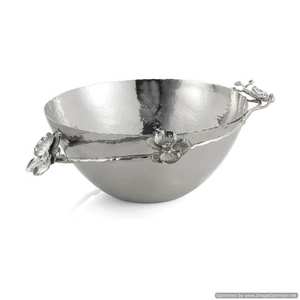 Silver <b>Mirror</b> Polished Soup Bowl With Stainless Steel Metal Decoration <b>Large</b> Food and Salad Serving Bowls At Affordable Price - Product Image 5