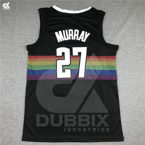 Maillots de basket-ball personnalisés pour hommes en gros 2024, OEM, maille cousue, hiver été, 3D Iverson 3 Jokic 15 Murray 27 Mutombo 55 personnalisé - Product Image 6