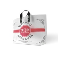 Sacs de courses en plastique jetables avec poignée souple personnalisée pour les magasins de détail et les boutiques