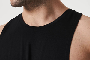 Vente en gros Logo personnalisé Débardeur de course en coton sans manches respirant pour hommes - Product Image 3