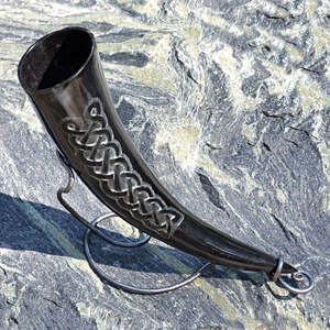 Véritable corne de buffle avec support en métal pour décoration de festival traditionnel Noël 2025 Nouveau prix de gros - Product Image 5