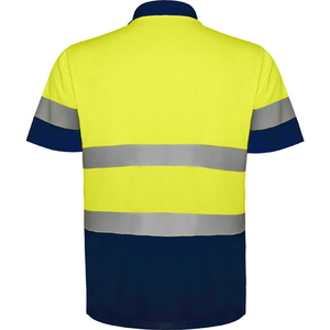 Venta al por mayor de alta visibilidad de seguridad para los hombres personalizados para Polos tira reflectante de manga corta construcción Hi Viz de gran tamaño - Product Image 5