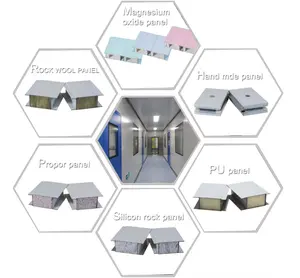 Solução de construção de salas limpas sob medida com sistema HVAC Material leve para salas limpas padrão ISO GMP
