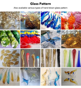 Lampadari Moderni in Vetro di Murano Blu Grande a Forma di Pesce, Soffiati a Mano, Decorativi per Hotel e Interni - Product Image 6