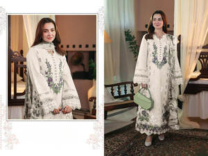 Divers patchs de broderie Collection de costumes pur coton Salwar Kameez vêtements lourds indiens pakistanais à auto-broderie pour organza - Product Image 2