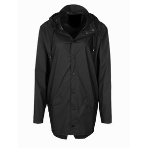 Logo personnalisé vestes d'hiver capuche col montant fermeture éclair haute rue style saison des pluies étanche à l'eau plaine teint Technique Service OEM - Product Image 1