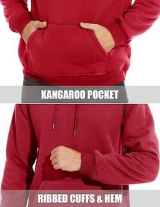 Sudadera con Capucha de Forro Polar Ligera y Personalizable para Hombre, 100% Algodón, Corte Regular, OEM, Tejida, Sublimada, con Cuello con Capucha, Color Sólido - Product Image 3