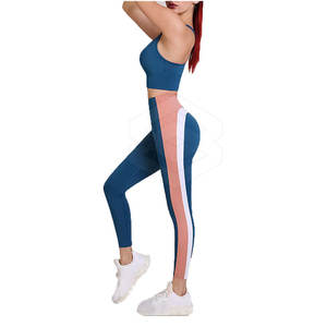 Conjunto de Yoga sólido de talla grande para mujer más vendido a la moda, ropa deportiva transpirable de secado rápido de 2 piezas - Product Image 5