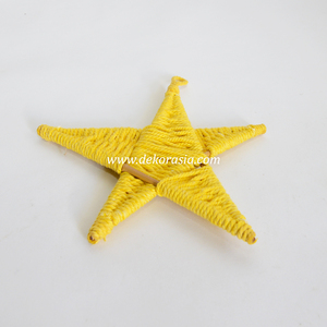 เครื่องประดับตกแต่งคริสต์มาสรูปดาวสีเหลือง งานฝีมือสำหรับแขวนประดับต้นคริสต์มาส - Product Image 3
