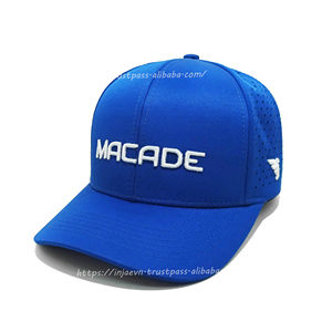 Vente en gros Logo brodé 3D personnalisé Camionneur Baseball Découpé au laser Trous 100% Polyester Réglable à la mode Sports de plein air - Product Image 1