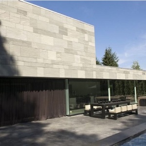 Natural Translucent Flexible Stone <b>Veneer</b> Beige Split Slate Tile Design Rustic Interior Exterior Wall Decoration House Resorts - Product Image 5