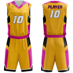 Uniforme de baloncesto profesional 100% poliéster de la mejor calidad, ropa deportiva, nuevo diseño, precio al por mayor para hombres, uniforme de baloncesto - Product Image 1