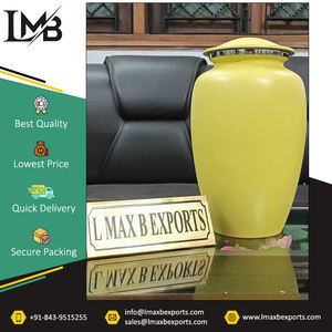 Indian Supplier of Genuine Quality <b>Funeral</b> <b>Supplies</b> Metal Cremation Urns Adult Cremation Aluminium Urns for Human Ashes - Product Image 4