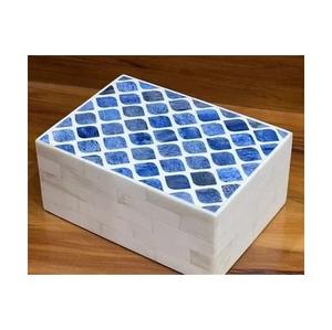 Caja de Joyería de Hueso Natural de Calidad de Exportación, Esculturas Hechas a Mano, Caja con Incrustaciones de Hueso y Madera, Más Vendida en India - Product Image 1