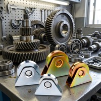 Roda Rel Terintegrasi dengan Pulley Bantalan Tunggal, Rel U, Roda Penggulung, Sheave, Troli, Rel Pemandu
