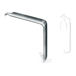 Retractor de mejillas Austin, Retractor de cirugía plástica de cuchilla de 80mm en ángulo recto - Product Image 3