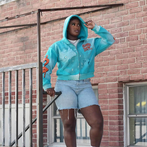 Sudadera con capucha serigrafiada 465 GSM Oversized Boxy Heavy Weight Fleece Cotton 100% Sudaderas con cremallera personalizables - Product Image 1