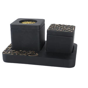 Dernière conception arabe en bois Mubkhar fait à la main Bakhoor brûleur meilleure vente brûleur d'encens en bois pour la maison bureau hôtel Oud brûleur - Product Image 6