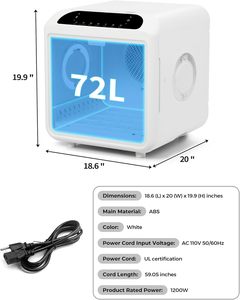 Mesin pengering hewan peliharaan 72L, Mesin Pengering kucing otomatis kebisingan rendah, Timer suhu dapat disesuaikan, Mesin Pengering - Product Image 3