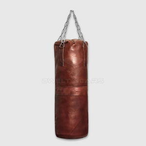 Sac de frappe en cuir imprimé avec logo personnalisé de haute qualité pour l'entraînement de boxe et de MMA rempli de sables-en vente! - Product Image 6