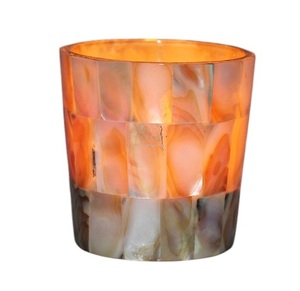 Aesthetic Clear Glass <b>Tea</b> <b>Light</b> Holder MOP Home Decoration Handmade Elegant Metal <b>Lantern</b> Interior Design Easter Christmas - Product Image 3