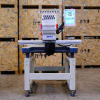 Machine à broder à tête unique JCS-1201 500*800mm pour casquettes et t-shirts, prix d'usine, haute vitesse, 12/15 aiguilles