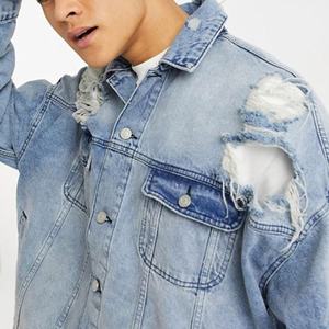 Veste en denim durable pour hommes, vêtements d'extérieur tendance de haute qualité, manteau streetwear classique, vêtement élégant et confortable - Product Image 3