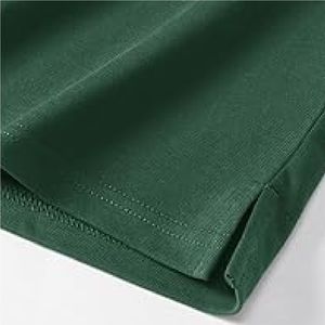 Camiseta de Cuello Redondo de Punto Sólido para Hombre, 100% Algodón, 210 GSM, Manga Corta, Transpirable, Ligera, Informal, Cuello Pique, Personalizable - Product Image 4