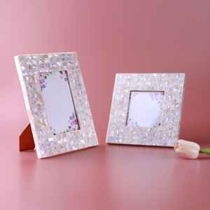 Último diseño de marco de fotos con incrustaciones de hueso, marco de fotos artesanal natural para espejos - Product Image 1