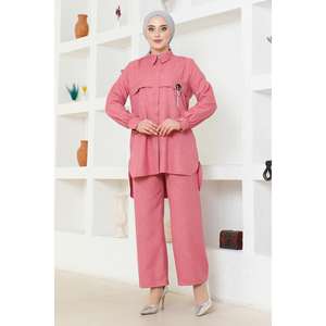 Ensemble décontracté 2 pièces Armasi avec chaîne, longueur midi, 100 % polyester, col rond - Product Image 6