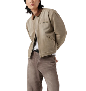 แจ็กเก็ตผ้าแคนวาสสำหรับผู้ชายแจ็กเก็ตการออกแบบวินเทจสั่งทำขนาดใหญ่พิเศษดีไซน์ตามสั่ง - Product Image 5