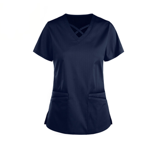 Custom logo Casual Wear Short Sleeve Long Sleeve Hospital Uniform <b>Scrubs</b> Work Wear Dental Medical White Nurse Uniform <b>Scrub</b> <b>Set</b> - Product Image 2
