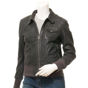 Veste en cuir de haute qualité pour femmes vêtements d'extérieur grande taille en cuir veste pour femmes prix de gros veste en cuir personnalisée - Product Image 5