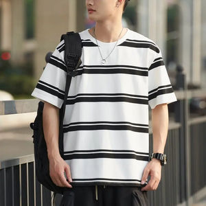 Camiseta Casual de Manga Corta con Cuello Redondo para Hombre, 100% Algodón, Estampado de Alta Calidad Disponible en Diferentes Colores, Incluido Talla Grande - Product Image 3