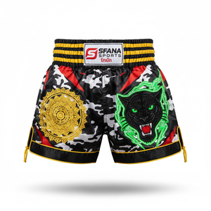 Shorts de Muay Thai SFANA SPORTS Premium pour Hommes Confortables Séchage Rapide Durables 100% Polyester Kickboxing MMA Boxe - Product Image 2
